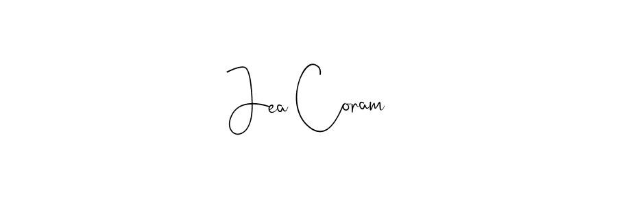 if you are searching for the best signature style for your name Jea Coram. so please give up your signature search. here we have designed multiple signature styles  using Andilay-7BmLP. Jea Coram signature style 4 images and pictures png