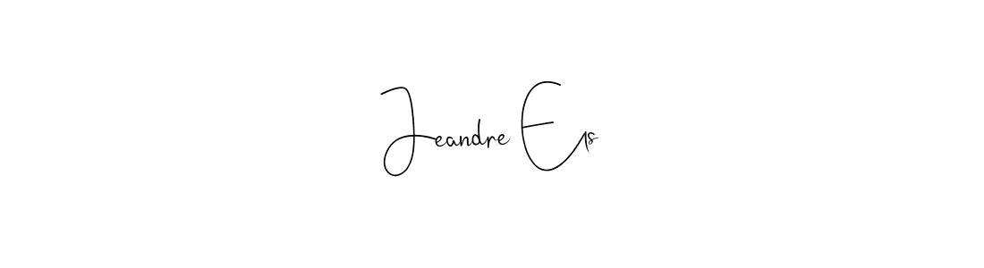 Make a beautiful signature design for name Jeandre Els. With this signature (Andilay-7BmLP) style, you can create a handwritten signature for free. Jeandre Els signature style 4 images and pictures png