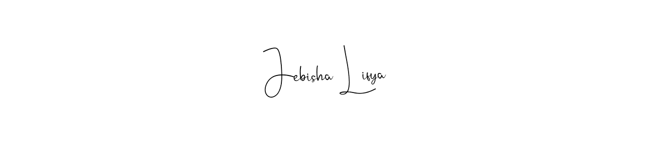 You can use this online signature creator to create a handwritten signature for the name Jebisha Lifya. This is the best online autograph maker. Jebisha Lifya signature style 4 images and pictures png