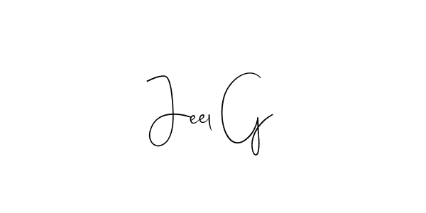 The best way (Andilay-7BmLP) to make a short signature is to pick only two or three words in your name. The name Jeel G include a total of six letters. For converting this name. Jeel G signature style 4 images and pictures png