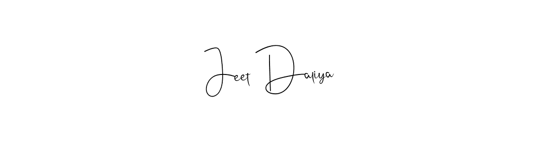 Create a beautiful signature design for name Jeet Daliya. With this signature (Andilay-7BmLP) fonts, you can make a handwritten signature for free. Jeet Daliya signature style 4 images and pictures png