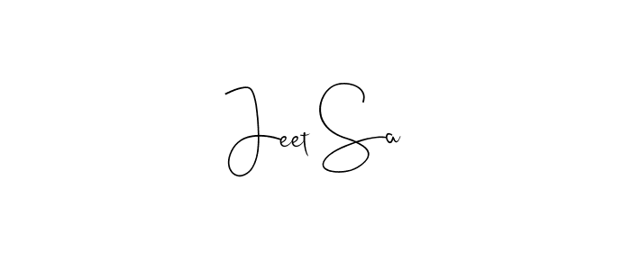 The best way (Andilay-7BmLP) to make a short signature is to pick only two or three words in your name. The name Jeet Sa include a total of six letters. For converting this name. Jeet Sa signature style 4 images and pictures png