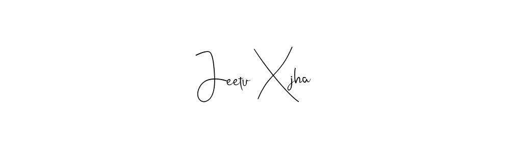 Use a signature maker to create a handwritten signature online. With this signature software, you can design (Andilay-7BmLP) your own signature for name Jeetu Xjha. Jeetu Xjha signature style 4 images and pictures png