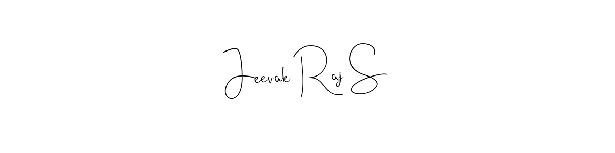 You can use this online signature creator to create a handwritten signature for the name Jeevak Raj S. This is the best online autograph maker. Jeevak Raj S signature style 4 images and pictures png