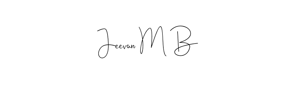 Similarly Andilay-7BmLP is the best handwritten signature design. Signature creator online .You can use it as an online autograph creator for name Jeevan M B. Jeevan M B signature style 4 images and pictures png