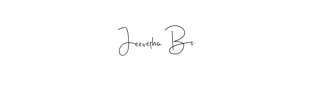 It looks lik you need a new signature style for name Jeevetha Bs. Design unique handwritten (Andilay-7BmLP) signature with our free signature maker in just a few clicks. Jeevetha Bs signature style 4 images and pictures png