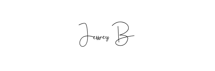 Make a beautiful signature design for name Jeffrey B. With this signature (Andilay-7BmLP) style, you can create a handwritten signature for free. Jeffrey B signature style 4 images and pictures png