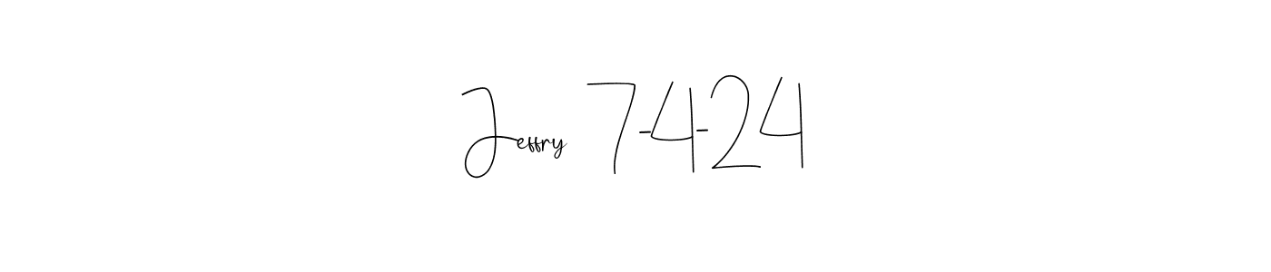 You can use this online signature creator to create a handwritten signature for the name Jeffry  7-4-24. This is the best online autograph maker. Jeffry  7-4-24 signature style 4 images and pictures png