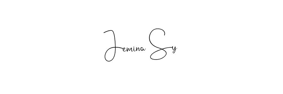 if you are searching for the best signature style for your name Jemina Sy. so please give up your signature search. here we have designed multiple signature styles  using Andilay-7BmLP. Jemina Sy signature style 4 images and pictures png