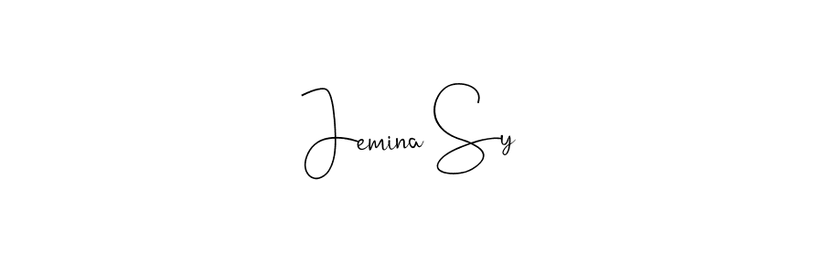 You should practise on your own different ways (Andilay-7BmLP) to write your name (Jemina Sy) in signature. don't let someone else do it for you. Jemina Sy signature style 4 images and pictures png