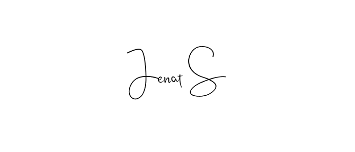Make a beautiful signature design for name Jenat S. Use this online signature maker to create a handwritten signature for free. Jenat S signature style 4 images and pictures png
