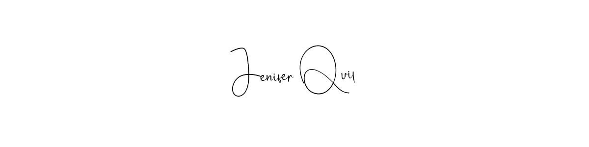 Use a signature maker to create a handwritten signature online. With this signature software, you can design (Andilay-7BmLP) your own signature for name Jenifer Quil. Jenifer Quil signature style 4 images and pictures png