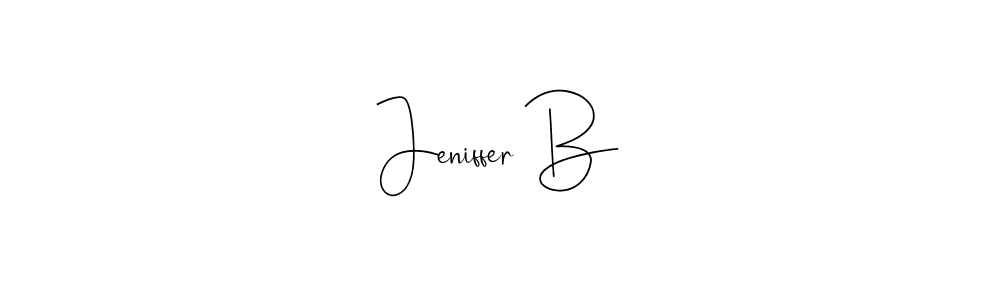 Make a short Jeniffer B signature style. Manage your documents anywhere anytime using Andilay-7BmLP. Create and add eSignatures, submit forms, share and send files easily. Jeniffer B signature style 4 images and pictures png
