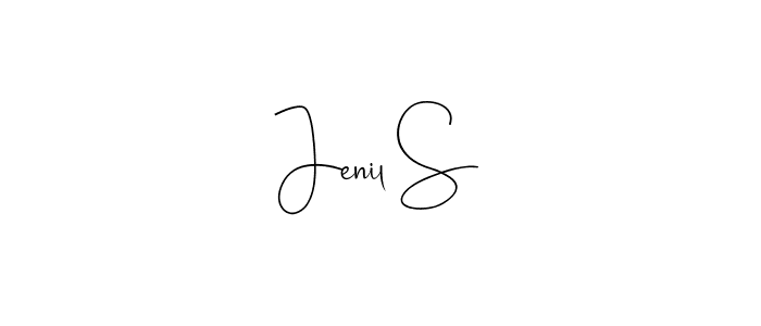 Make a beautiful signature design for name Jenil S. Use this online signature maker to create a handwritten signature for free. Jenil S signature style 4 images and pictures png