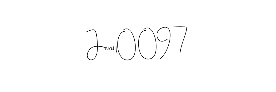 How to Draw Jenil0097 signature style? Andilay-7BmLP is a latest design signature styles for name Jenil0097. Jenil0097 signature style 4 images and pictures png