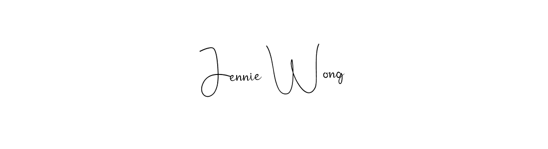 Design your own signature with our free online signature maker. With this signature software, you can create a handwritten (Andilay-7BmLP) signature for name Jennie Wong. Jennie Wong signature style 4 images and pictures png