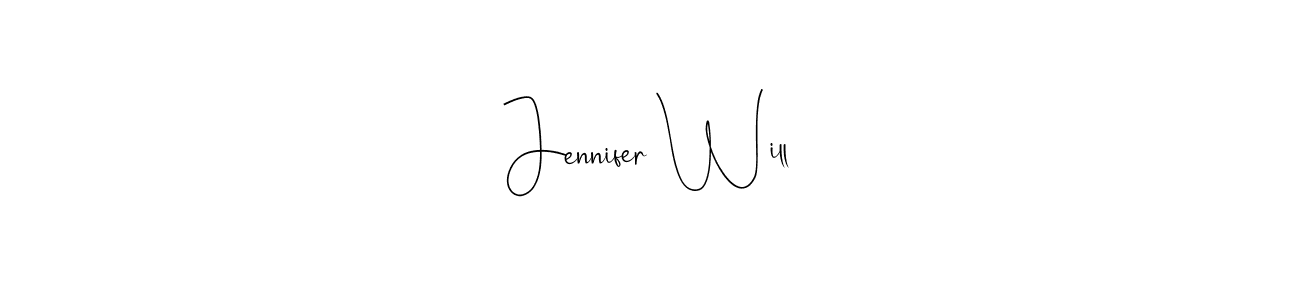 Make a beautiful signature design for name Jennifer Will. Use this online signature maker to create a handwritten signature for free. Jennifer Will signature style 4 images and pictures png