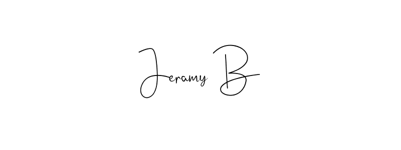 This is the best signature style for the Jeramy B name. Also you like these signature font (Andilay-7BmLP). Mix name signature. Jeramy B signature style 4 images and pictures png
