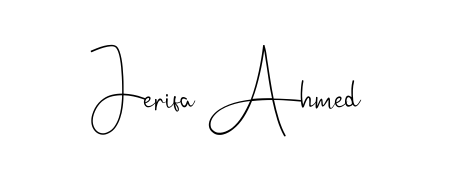 Also we have Jerifa Ahmed name is the best signature style. Create professional handwritten signature collection using Andilay-7BmLP autograph style. Jerifa Ahmed signature style 4 images and pictures png