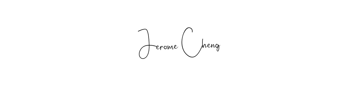 Make a beautiful signature design for name Jerome Cheng. Use this online signature maker to create a handwritten signature for free. Jerome Cheng signature style 4 images and pictures png