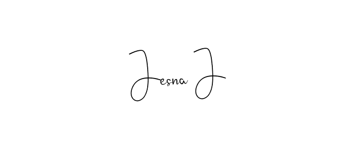 It looks lik you need a new signature style for name Jesna J. Design unique handwritten (Andilay-7BmLP) signature with our free signature maker in just a few clicks. Jesna J signature style 4 images and pictures png