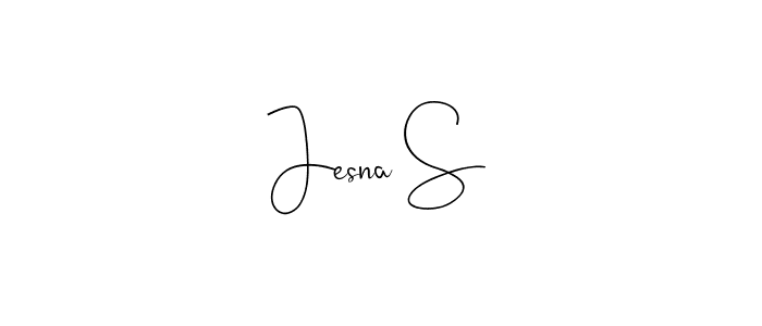 Similarly Andilay-7BmLP is the best handwritten signature design. Signature creator online .You can use it as an online autograph creator for name Jesna S. Jesna S signature style 4 images and pictures png
