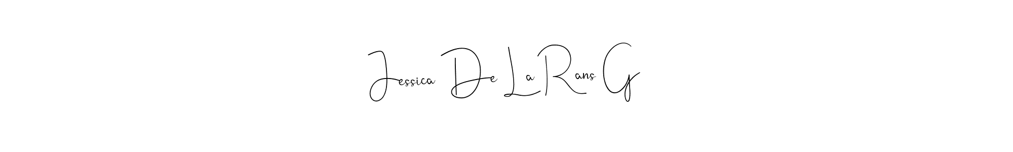 How to Draw Jessica De La Rans G signature style? Andilay-7BmLP is a latest design signature styles for name Jessica De La Rans G. Jessica De La Rans G signature style 4 images and pictures png