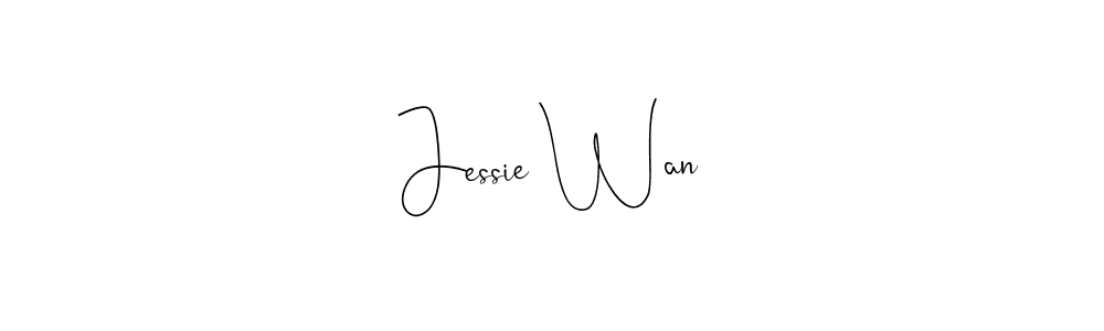 Make a beautiful signature design for name Jessie Wan. With this signature (Andilay-7BmLP) style, you can create a handwritten signature for free. Jessie Wan signature style 4 images and pictures png