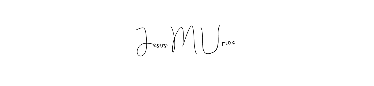 Andilay-7BmLP is a professional signature style that is perfect for those who want to add a touch of class to their signature. It is also a great choice for those who want to make their signature more unique. Get Jesus M Urias name to fancy signature for free. Jesus M Urias signature style 4 images and pictures png