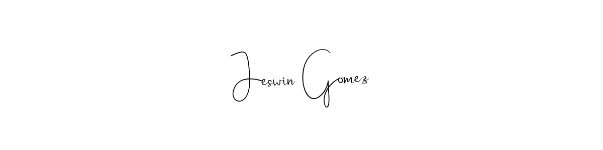 You can use this online signature creator to create a handwritten signature for the name Jeswin Gomez. This is the best online autograph maker. Jeswin Gomez signature style 4 images and pictures png