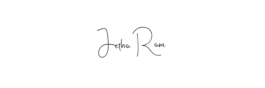 You should practise on your own different ways (Andilay-7BmLP) to write your name (Jetha Ram) in signature. don't let someone else do it for you. Jetha Ram signature style 4 images and pictures png