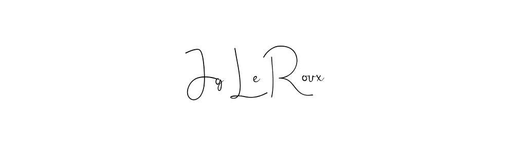 Jg Le Roux stylish signature style. Best Handwritten Sign (Andilay-7BmLP) for my name. Handwritten Signature Collection Ideas for my name Jg Le Roux. Jg Le Roux signature style 4 images and pictures png