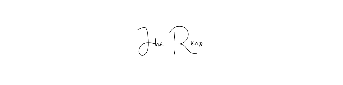 Make a beautiful signature design for name Jhèń Rênz. Use this online signature maker to create a handwritten signature for free. Jhèń Rênz signature style 4 images and pictures png