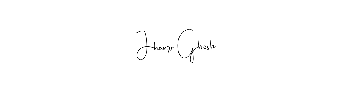 if you are searching for the best signature style for your name Jhantu Ghosh. so please give up your signature search. here we have designed multiple signature styles  using Andilay-7BmLP. Jhantu Ghosh signature style 4 images and pictures png