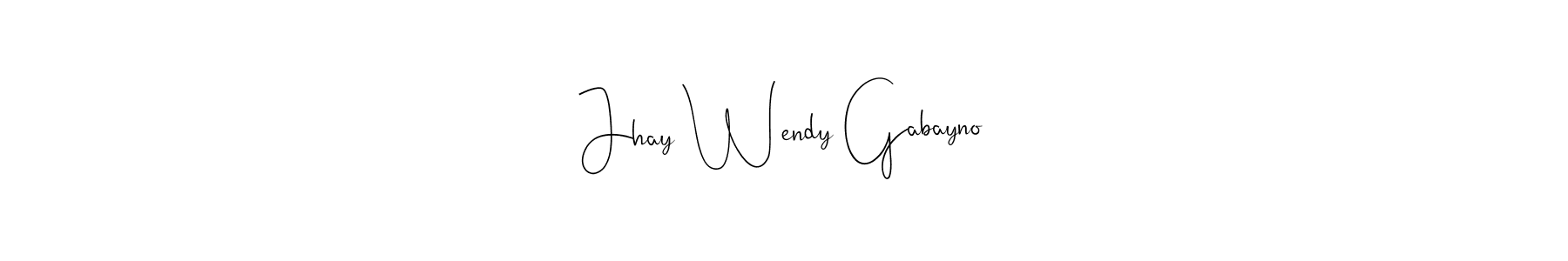 Make a beautiful signature design for name Jhay Wendy Gabayno. Use this online signature maker to create a handwritten signature for free. Jhay Wendy Gabayno signature style 4 images and pictures png