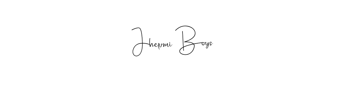 Use a signature maker to create a handwritten signature online. With this signature software, you can design (Andilay-7BmLP) your own signature for name Jhelumi Boys. Jhelumi Boys signature style 4 images and pictures png