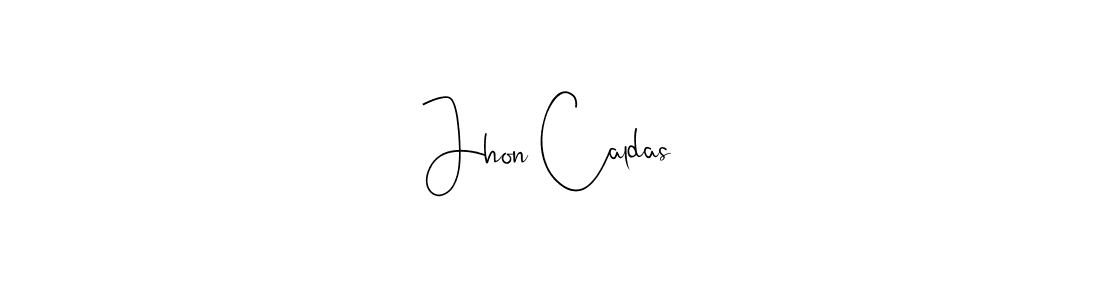 Make a beautiful signature design for name Jhon Caldas. With this signature (Andilay-7BmLP) style, you can create a handwritten signature for free. Jhon Caldas signature style 4 images and pictures png
