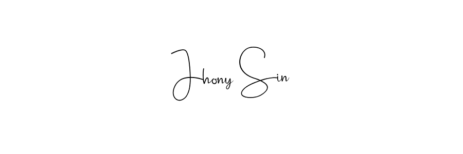 Also You can easily find your signature by using the search form. We will create Jhony Sin name handwritten signature images for you free of cost using Andilay-7BmLP sign style. Jhony Sin signature style 4 images and pictures png