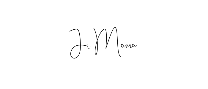 How to make Ji Mama signature? Andilay-7BmLP is a professional autograph style. Create handwritten signature for Ji Mama name. Ji Mama signature style 4 images and pictures png