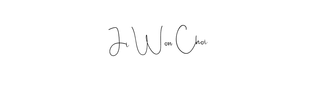 It looks lik you need a new signature style for name Ji Won Choi. Design unique handwritten (Andilay-7BmLP) signature with our free signature maker in just a few clicks. Ji Won Choi signature style 4 images and pictures png