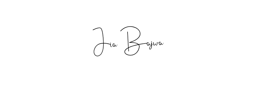 Also You can easily find your signature by using the search form. We will create Jia Bajwa name handwritten signature images for you free of cost using Andilay-7BmLP sign style. Jia Bajwa signature style 4 images and pictures png