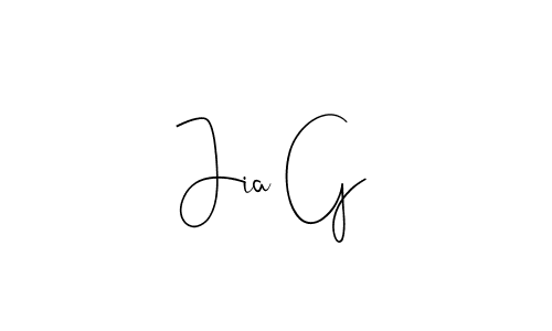 Use a signature maker to create a handwritten signature online. With this signature software, you can design (Andilay-7BmLP) your own signature for name Jia G. Jia G signature style 4 images and pictures png