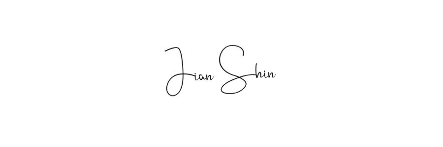 if you are searching for the best signature style for your name Jian Shin. so please give up your signature search. here we have designed multiple signature styles  using Andilay-7BmLP. Jian Shin signature style 4 images and pictures png