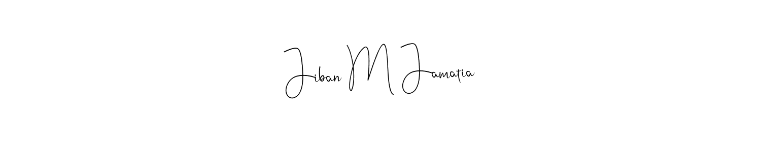 Here are the top 10 professional signature styles for the name Jiban M Jamatia. These are the best autograph styles you can use for your name. Jiban M Jamatia signature style 4 images and pictures png