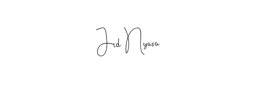 How to Draw Jid Nyasa signature style? Andilay-7BmLP is a latest design signature styles for name Jid Nyasa. Jid Nyasa signature style 4 images and pictures png