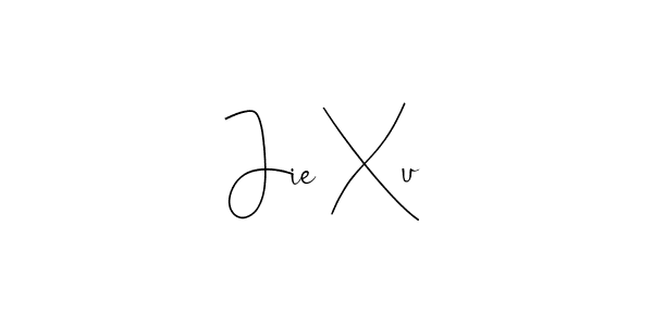 Jie Xu stylish signature style. Best Handwritten Sign (Andilay-7BmLP) for my name. Handwritten Signature Collection Ideas for my name Jie Xu. Jie Xu signature style 4 images and pictures png