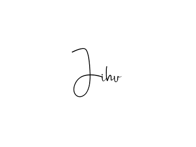 Make a beautiful signature design for name Jihu. Use this online signature maker to create a handwritten signature for free. Jihu signature style 4 images and pictures png