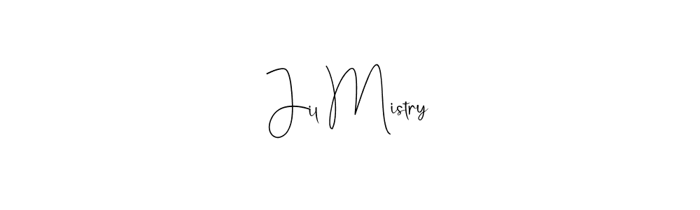 Use a signature maker to create a handwritten signature online. With this signature software, you can design (Andilay-7BmLP) your own signature for name Jil Mistry. Jil Mistry signature style 4 images and pictures png