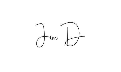 Andilay-7BmLP is a professional signature style that is perfect for those who want to add a touch of class to their signature. It is also a great choice for those who want to make their signature more unique. Get Jim D name to fancy signature for free. Jim D signature style 4 images and pictures png