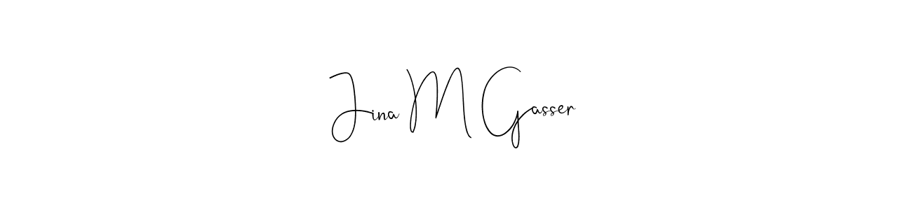 Make a short Jina M Gasser signature style. Manage your documents anywhere anytime using Andilay-7BmLP. Create and add eSignatures, submit forms, share and send files easily. Jina M Gasser signature style 4 images and pictures png